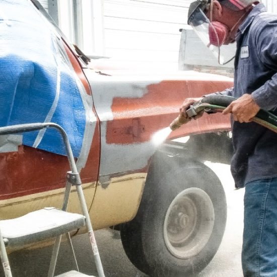 Automotive blasting job